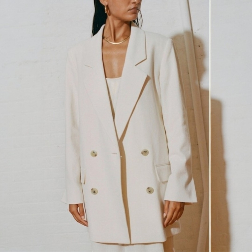 Mara Hoffman Saubirah Jacket in Natural Cream - Size Small